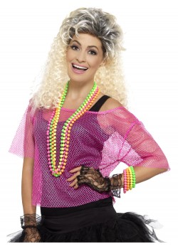 80's Neon Pink Fishnet Top 80's Neon Pink Fishnet Top