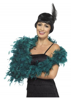 Teal Deluxe Feather Boa for Adult Teal Deluxe Feather Boa for Adult