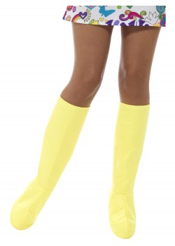 Yellow Go-Go Boot Covers for Adult Yellow Go-Go Boot Covers for Adult