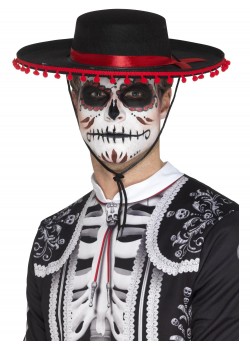 Day Of The Dead Senor Hat for Adult Day Of The Dead Senor Hat for Adult