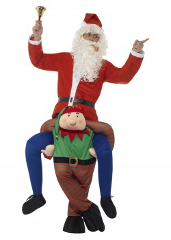 Elf Piggy Back Adult Costume