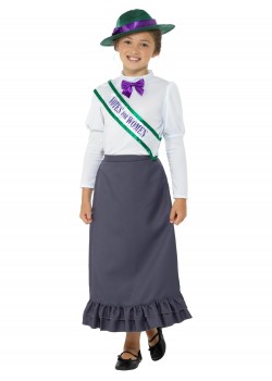 Victorian Suffragette Child Costume Victorian Suffragette Child Costume