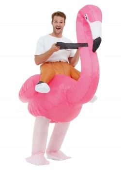 Inflatable Ride Em Flamingo Costume Hawaiian Inflatable Ride Em Flamingo Costume Hawaiian