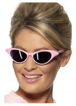 Rock & Roll Sunglasses - Pink, Adult