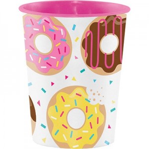 Donut Time Keepsake Souvenir Favour Plastic Cup 473ml