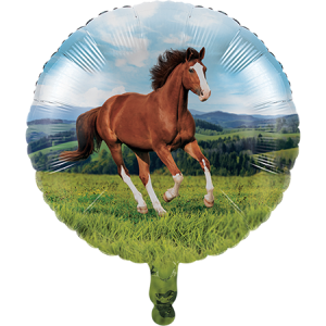 Round Horse and Pony Foil Balloon 45cm