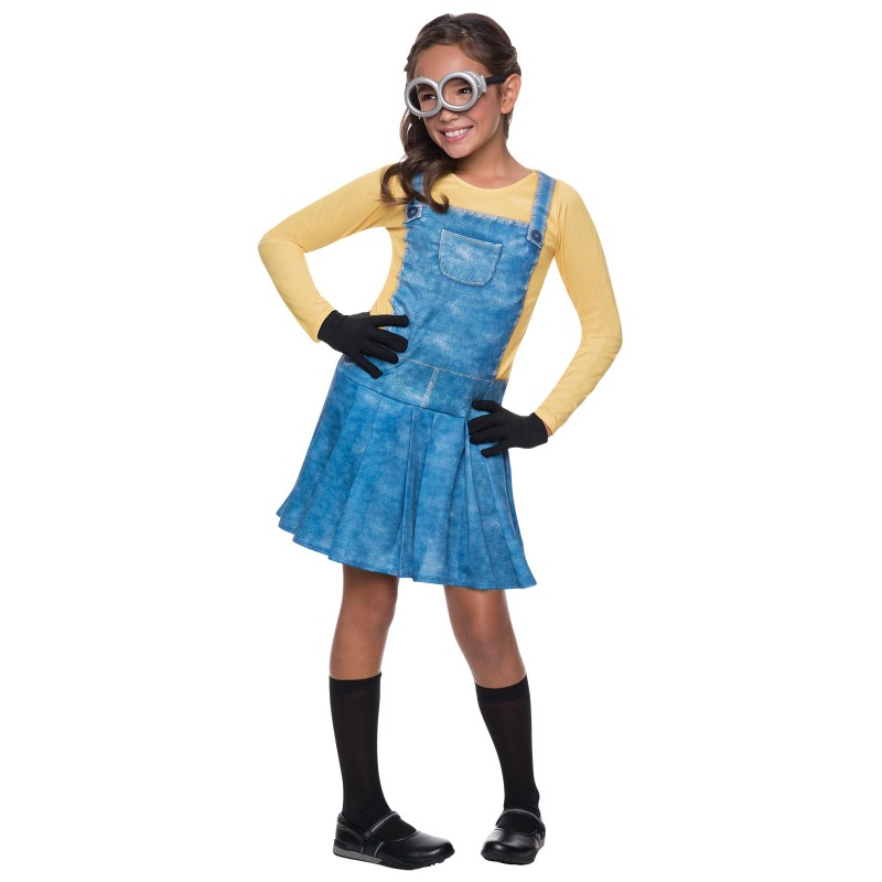 Minion Female Pleated Child Costume
