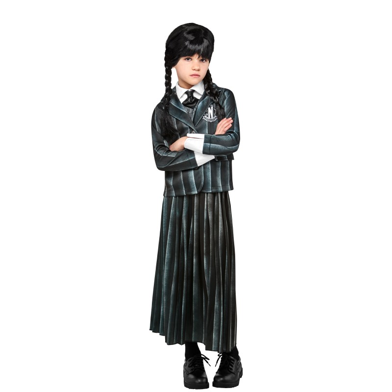 Wednesday Nevermore Academy Black Child Costume Addams Family