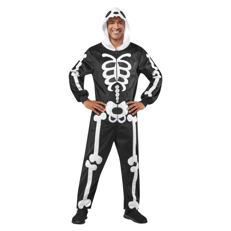 Skeleton Onesie Adult Costume