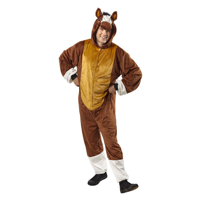 Horse Furry Onesie Adult Costume Animals