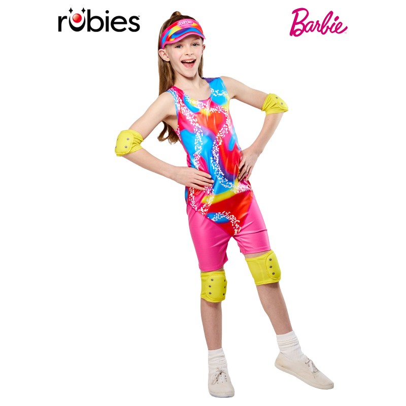 Rollerskate Barbie Girls Child Costume