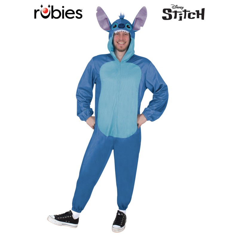 Stitch Hooded Onesie Adult Costume - Lilo & Stitch