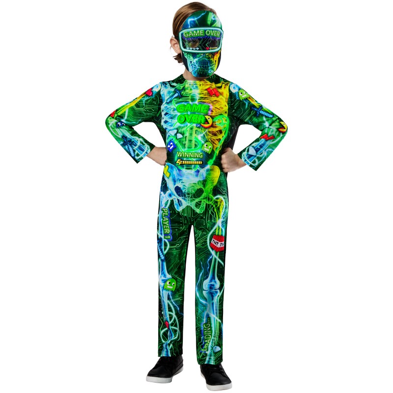 Gamer Skeleton Child Costume