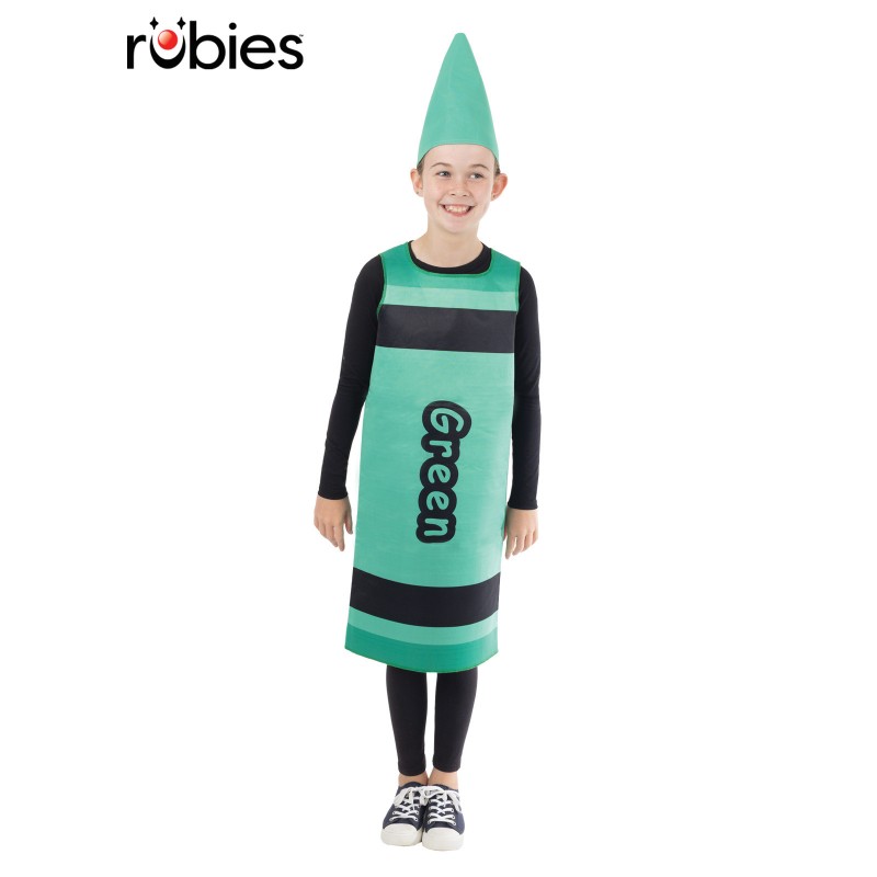 Green Crayon Child Tabard Costume - One Size