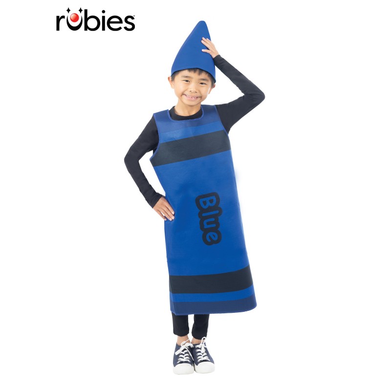 Blue Crayon Child Tabard Costume - One Size
