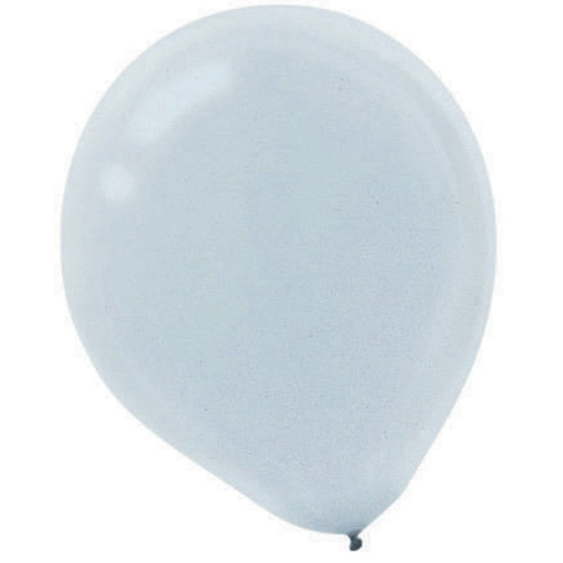 Pearl Silver Teardrop Latex Balloons 30cm 72 pk