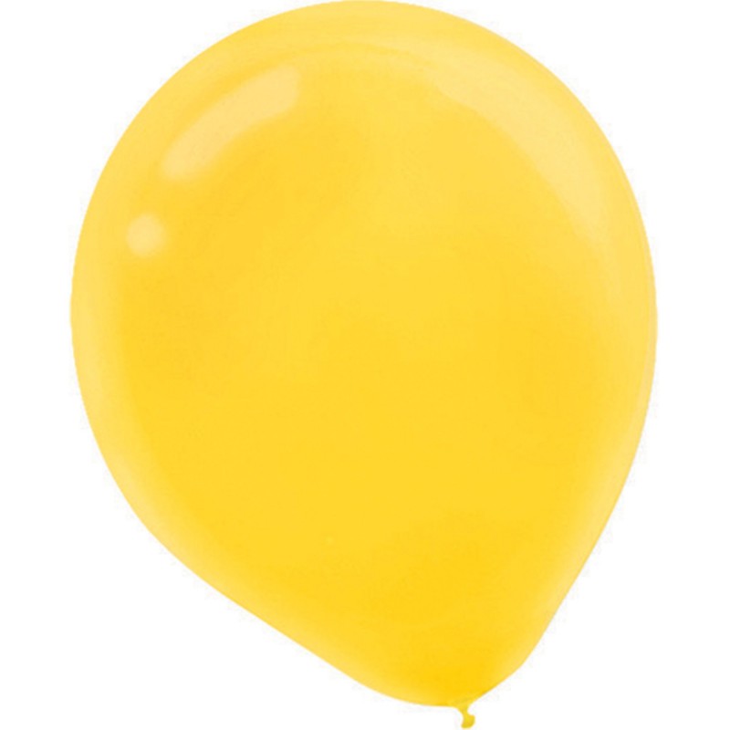 Sunshine Yellow Teardrop Latex Balloons 12cm 50 pk - NFS Party
