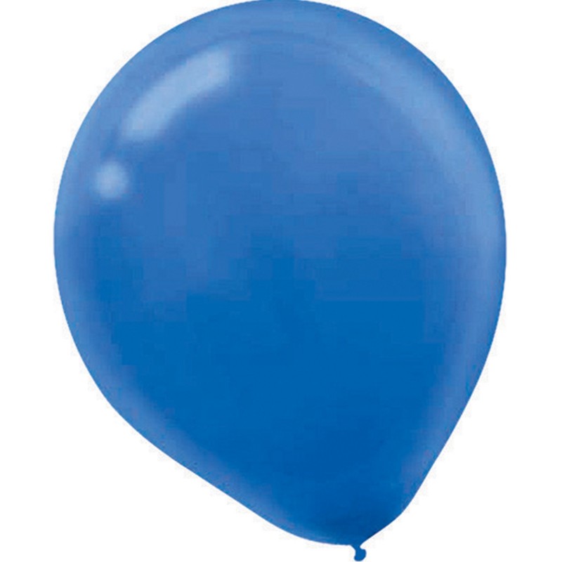 Bright Royal Blue Teardrop Latex Balloons 12cm 50 pk - NFS Party