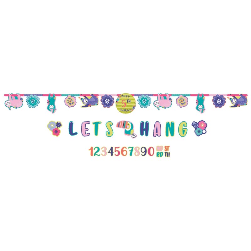 Sloth Banners Pack of 2