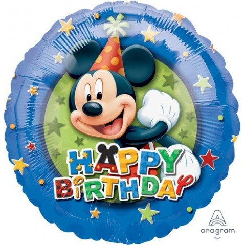 Mickey Mouse Stars Round Foil Balloon 45cm