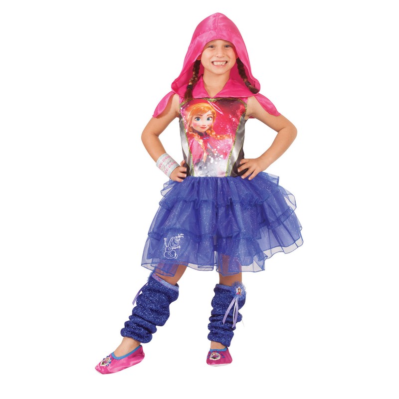 Anna Disney Frozen Hooded Child Dress