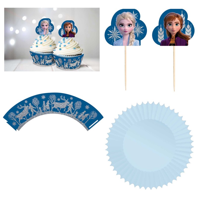 Disney Frozen 2 Picks, Wraps & Cupcake Cases 72 pk Disney Frozen 2 Picks, Wraps & Cupcake Cases 72 pk