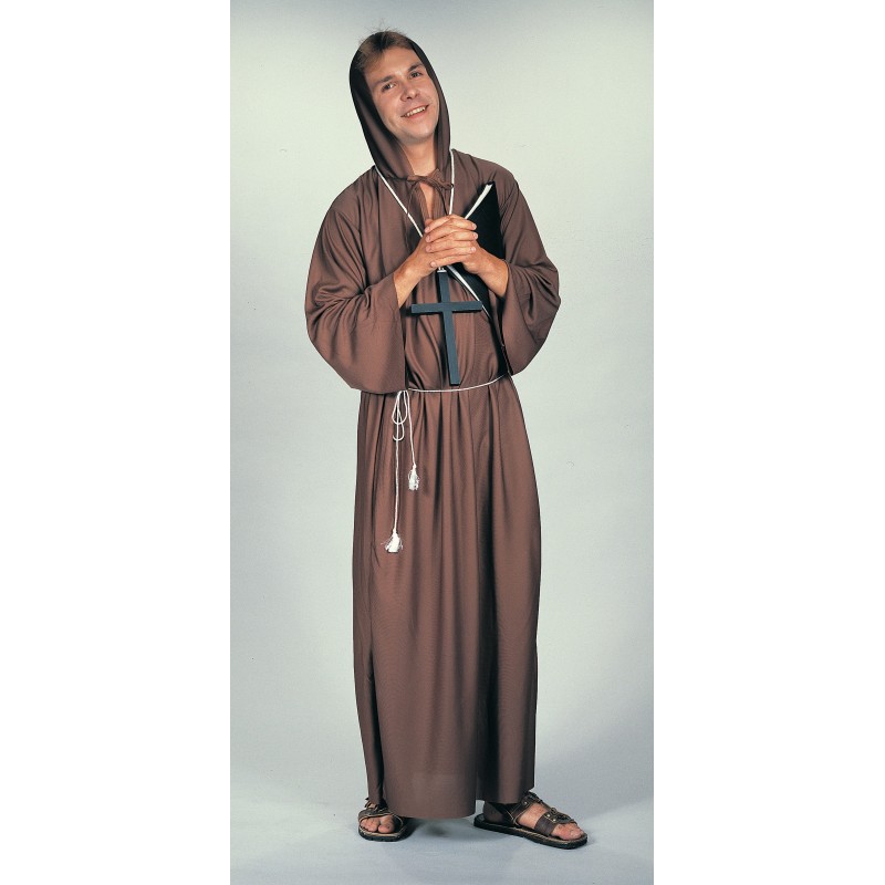 Brown Monk Medieval & Knights Robe for Adult