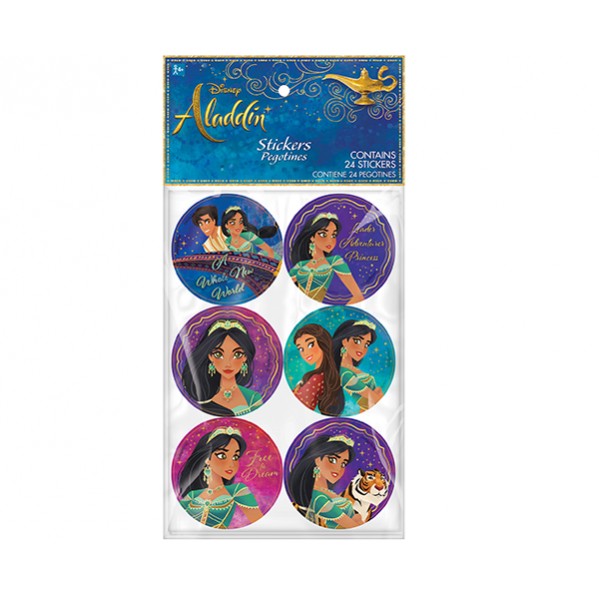 Aladdin Sticker Favours Pack of 24 - NFS Party