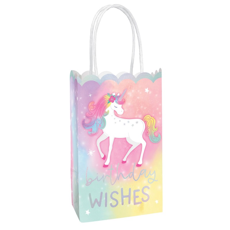 Magical Unicorn Party Supplies - Favour Bags Enchanted Unicorn