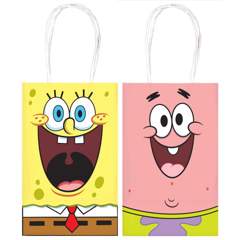 SpongeBob Party Supplies - Favour Bags Paper Kraft