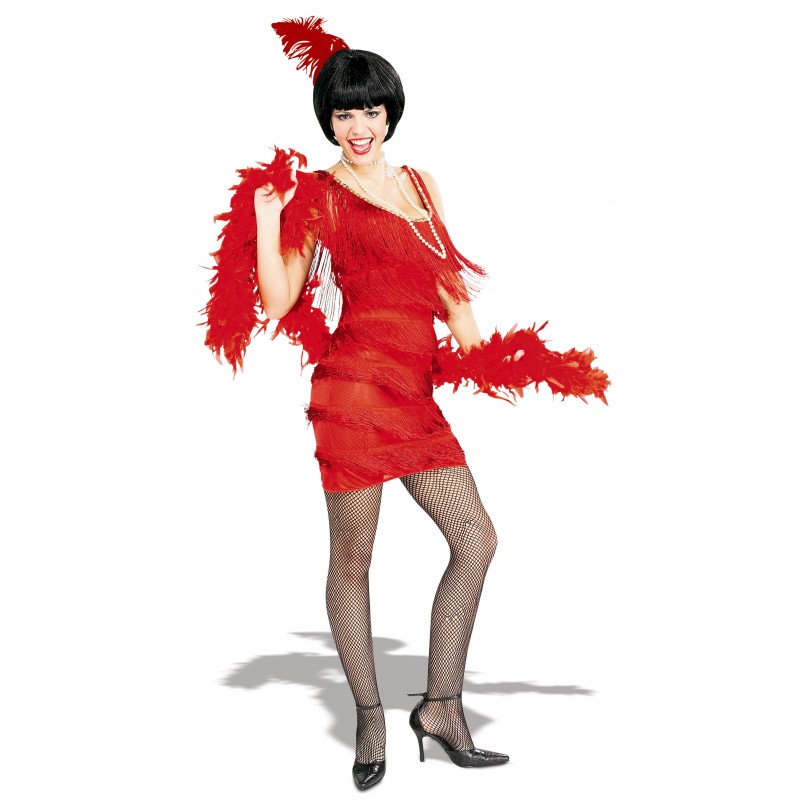 Roarin Red Flapper 1920s Adult Dress