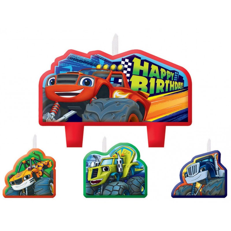 Blaze & The Monster Machines Mini Moulded Candles 4 pk