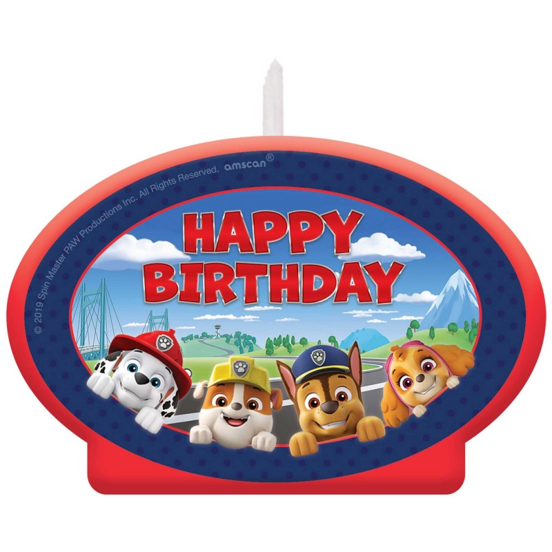 Paw Patrol Adventures Candle 11cm - NFS Party