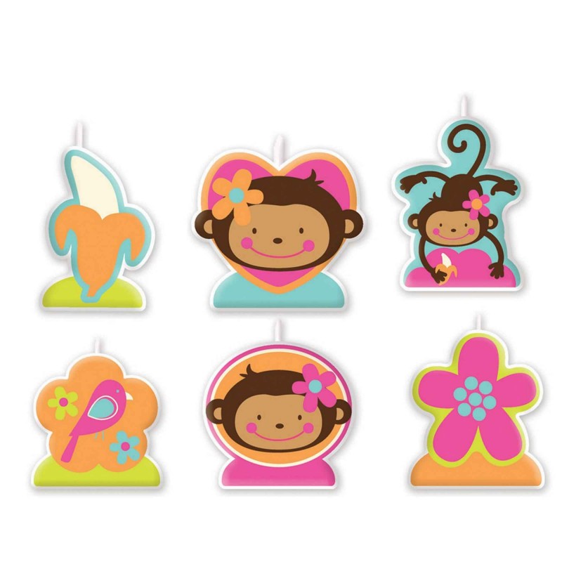 Monkey Love Candles Pack of 6