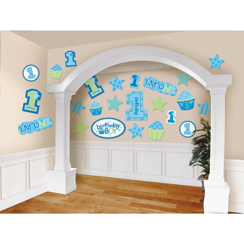 Boy's 1st Birthday Cutouts 30 Items