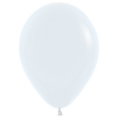Fashion White Teardrop Latex Balloons 12cm 50 pk