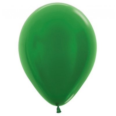 Metallic Green Latex Balloons 30cm 50 pk - NFS Party