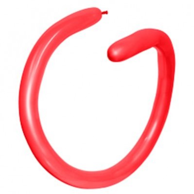 Fashion Red 260T Modelling Latex Balloons 5cm x 150cm 100 pk - NFS Party