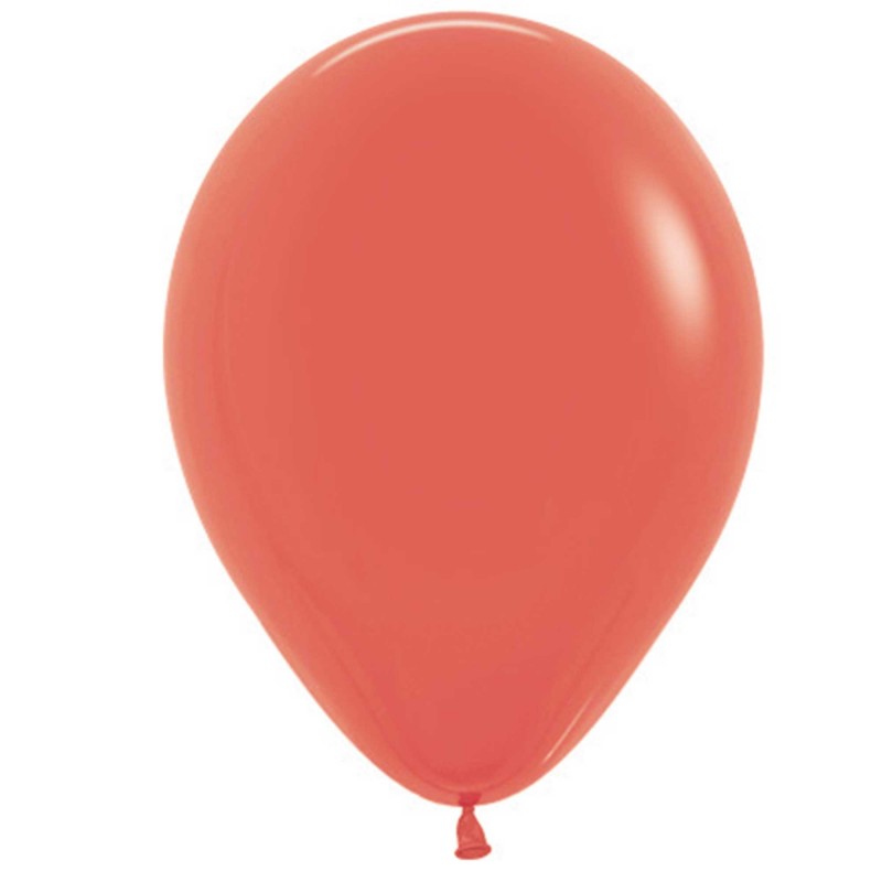 Coral Party Decorations - Latex Balloons Fashion Coral 30cm 100pk