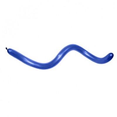 Fashion Royal Blue 360T Modelling Latex Balloons 7.5cm x 150cm Pack of 20 - NFS Party
