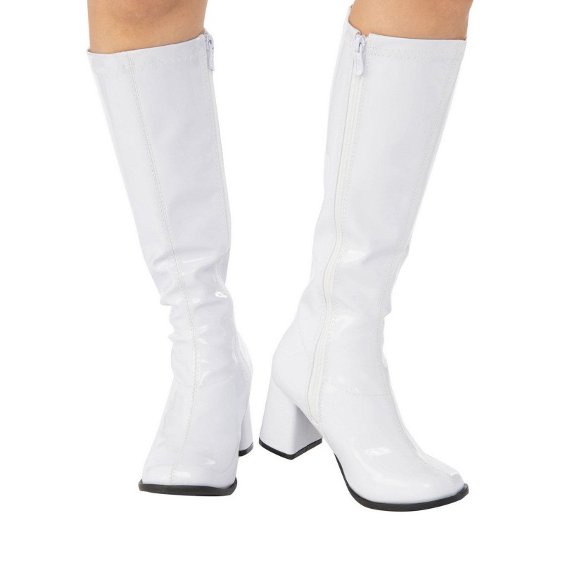 White Go Go Boots for Adult 1960s - Accessory