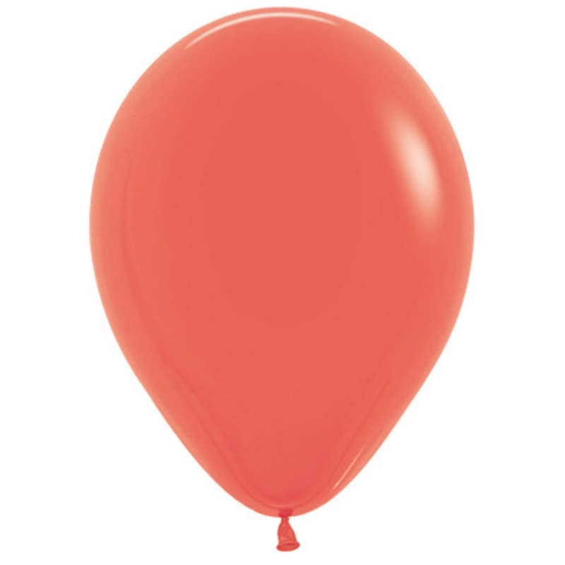 Coral Party Decorations - Latex Balloons Fashion Coral 30cm Pack of 25