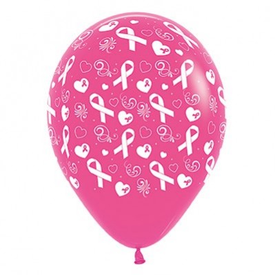 Pink Ribbon Day Fashion Fuchsia Latex Balloons 30cm 25 pk Pink Ribbon Day Fashion Fuchsia Latex Balloons 30cm 25 pk