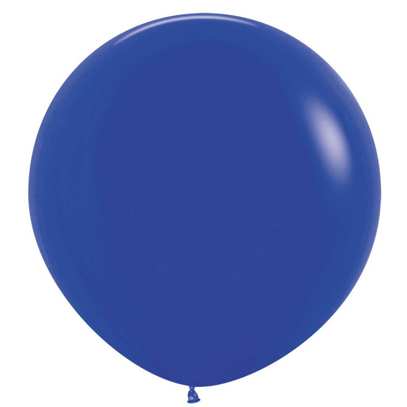 Fashion Royal Blue Latex Balloons 60cm 3 pk - NFS Party