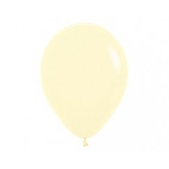 Pastel Matte Yellow Teardrop Latex Balloons 12cm 50 pk