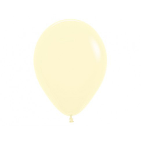 Pastel Matte Yellow Teardrop Latex Balloons 30cm 25 pk