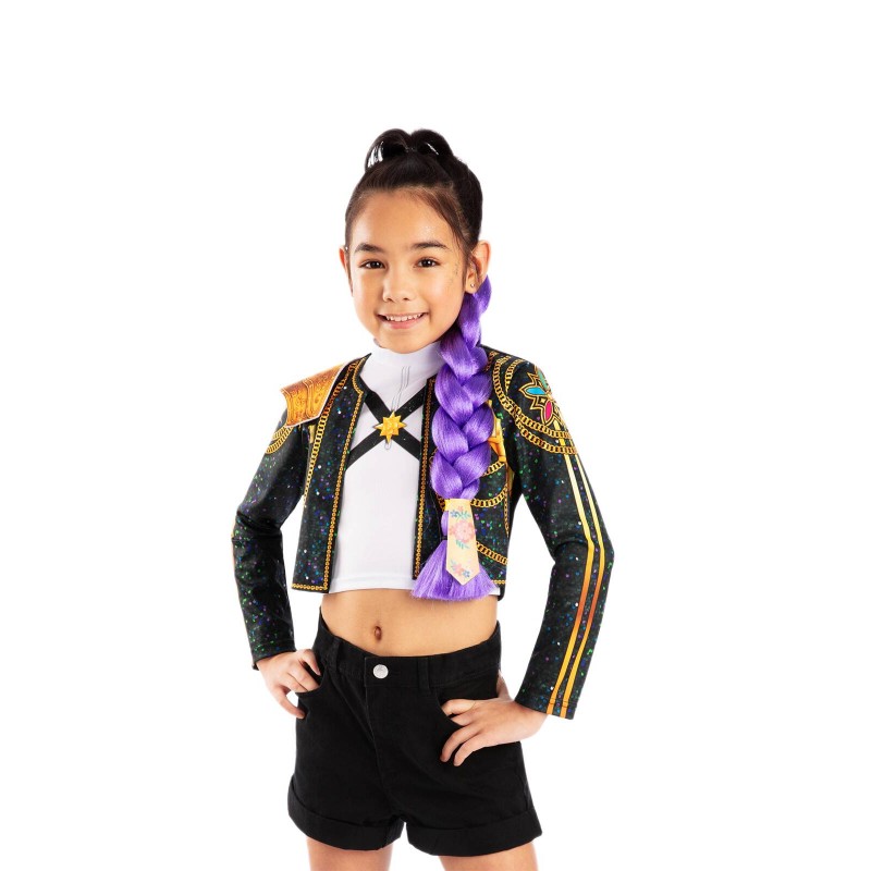 K-Pop Demon Hunters Rumi Clip On Hair Braid (40Cm) for Child