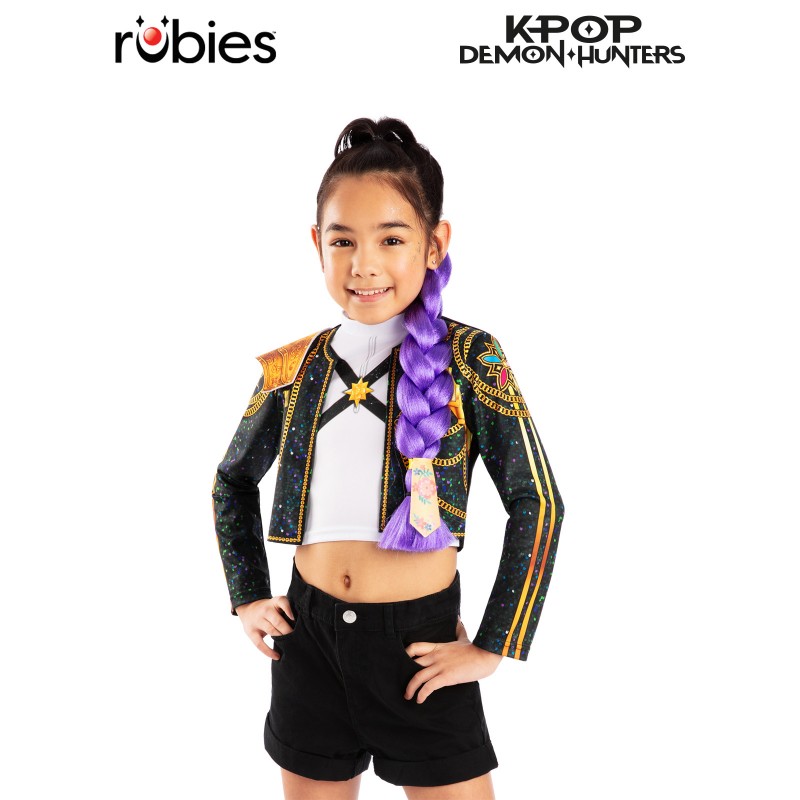 K-Pop Demon Hunters Rumi Clip On Hair Braid (40Cm) for Child