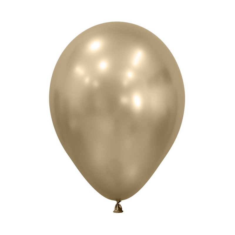 Silk Gold Dust Latex Balloons 12cm 50 pk