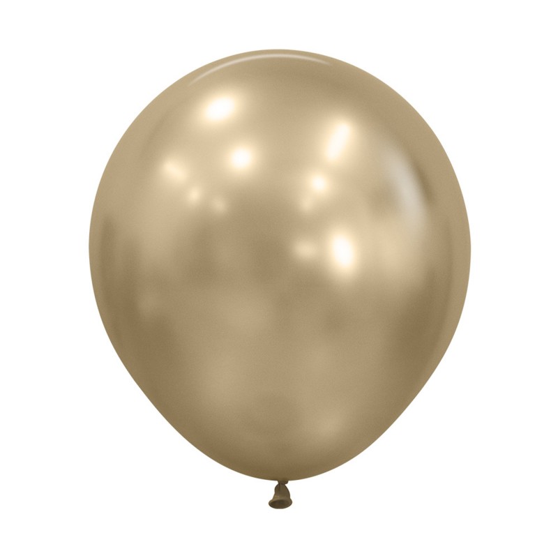 Silk Gold Dust Latex Balloons 45cm 6 pk